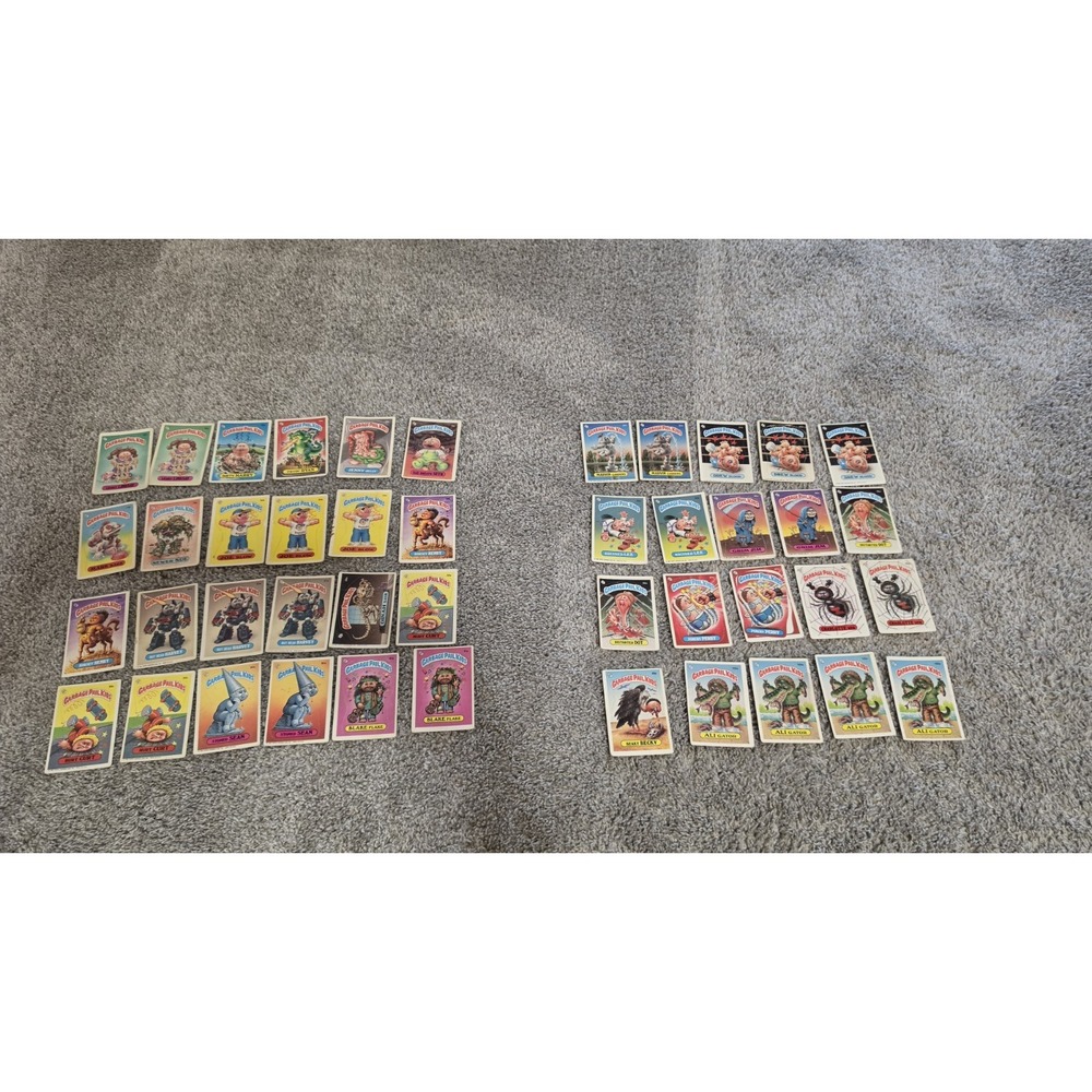 Vintage 1980s Garbage Pail Kids Card Lot Original Topps see pictures